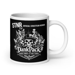 STNR.TV x DANKPACK - Official Street Team Member - Basic White glossy mug